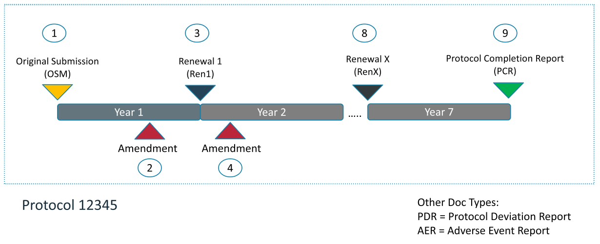 Timeline of Human Protocol documents and process.