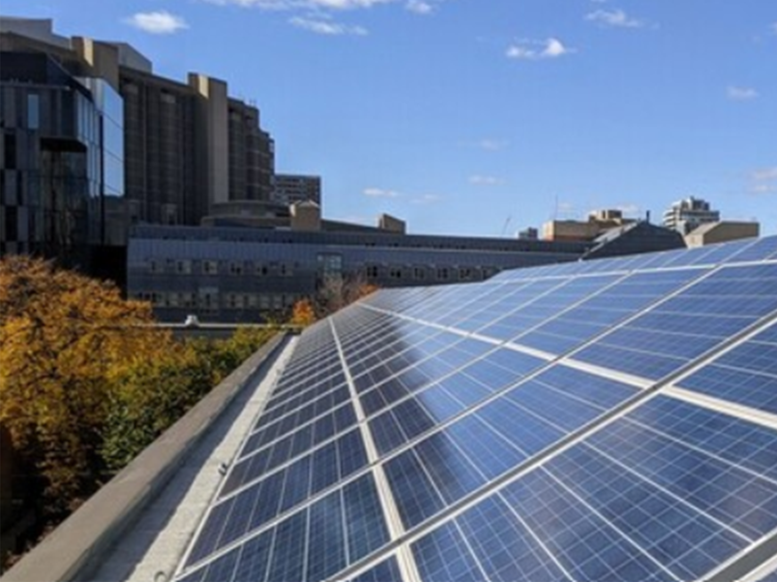 Image of rooftop solar panels.